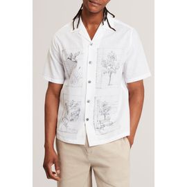Ted Baker Ted Baker Gallagr Linen & Cotton Camp Shirt