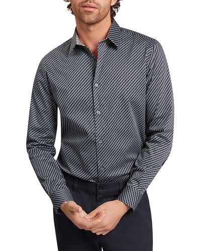 Ted Baker Ted Baker Grelish Slim Fit Micro Pattern Shirt