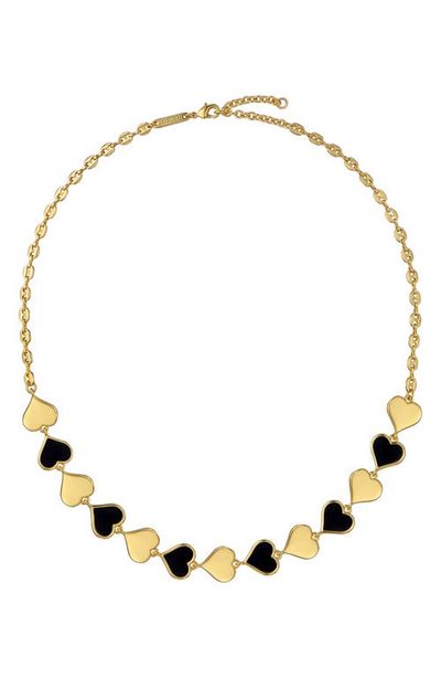 Ted Baker Ted Baker Halston Enamel Heart Chain Necklace