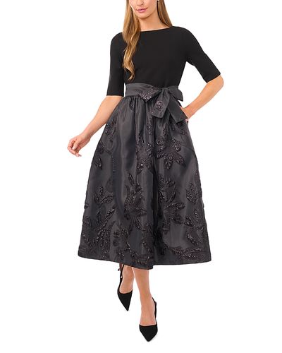 Ted Baker Ted Baker Jesse Mixed Media Midi Dress