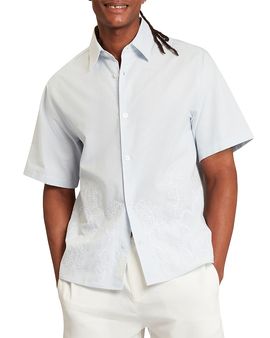 Ted Baker Ted Baker Josef Relaxed Fit Floral Embroidery Shirt