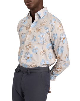 Ted Baker Ted Baker Kingsly Relaxed Painted Floral Print Shirt