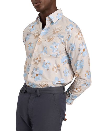 Ted Baker Ted Baker Kingsly Relaxed Painted Floral Print Shirt