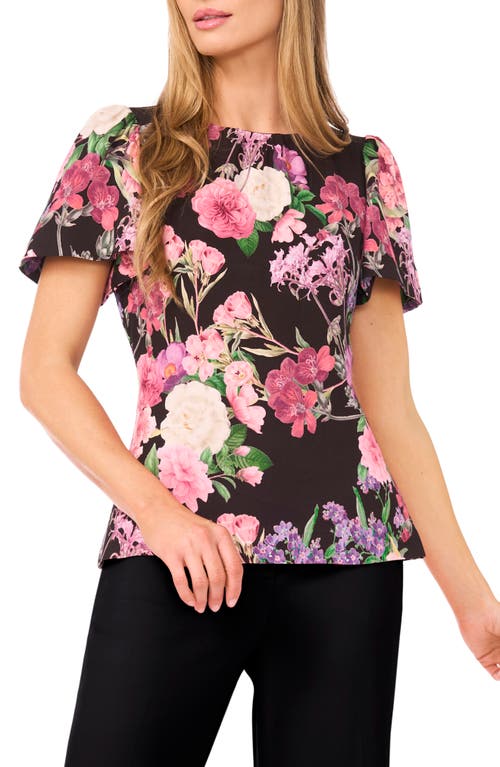 Ted Baker Ted Baker Lauren Floral Print Flutter Sleeve Top