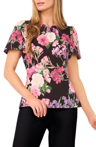 Ted Baker Ted Baker Lauren Floral Print Flutter Sleeve Top