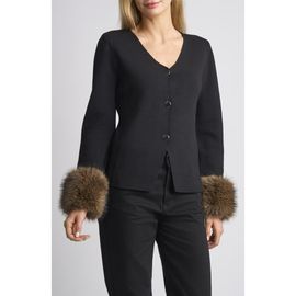Ted Baker Ted Baker Linda Faux Fur Cuff Cardigan