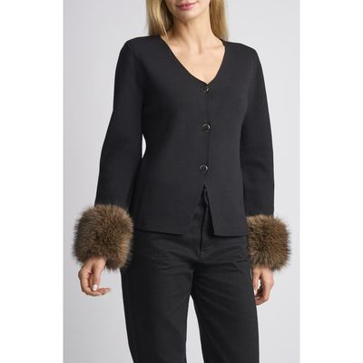 Ted Baker Ted Baker Linda Faux Fur Cuff Cardigan