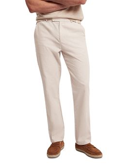 Ted Baker Ted Baker Mobedo Slim Fit Houndstooth Cotton Blend Pants