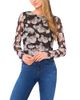 Ted Baker Ted Baker Printed Mesh Crewneck Top - 1