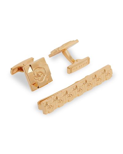 Ted Baker Ted Baker Rosemel Rose Cufflinks & Tie Bar Set
