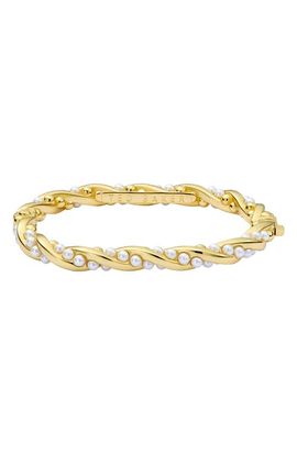 Ted Baker Ted Baker Tilaa Twisted Faux Pearl Cuff Bracelet