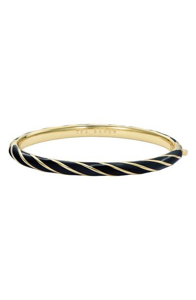 Ted Baker Ted Baker Trinity Twist Enamel Hinged Bangle