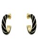 Ted Baker Ted Baker Trinna Twisted Enamel Hoop Earrings - 4