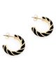 Ted Baker Ted Baker Trinna Twisted Enamel Hoop Earrings - 5