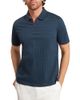 Ted Baker Ted Baker Victor Square Jacquard Zip Polo Shirt - 1