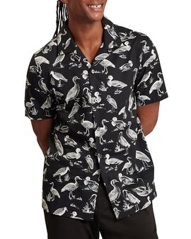 Ted Baker Ted Baker Yamal Regular Fit Duck Pattern Shirt