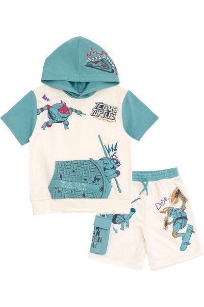 TEENAGE MUTANT NINJA TURTLES TEENAGE MUTANT NINJA TURTLES 2-Piece Hooded Tee and Shorts Set