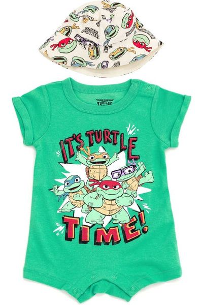 TEENAGE MUTANT NINJA TURTLES TEENAGE MUTANT NINJA TURTLES 2-Piece Romper and Sunhat Set