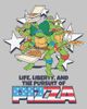 TEENAGE MUTANT NINJA TURTLES TEENAGE MUTANT NINJA TURTLES Junior's Liberty and the Pursuit of Pizza Short Sleeve Graphic T-Shirt - 2