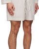 Tekla Tekla Beige & Brown Poplin Pyjama Shorts - 2