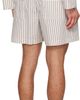 Tekla Tekla Beige & Brown Poplin Pyjama Shorts - 3
