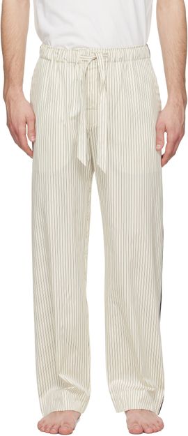 Tekla Tekla Beige Sateen Pyjama Pants