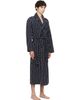 Tekla Tekla Black & White Terry Classic Bathrobe - 2