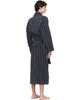 Tekla Tekla Black & White Terry Classic Bathrobe - 3