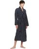 Tekla Tekla Black & White Terry Classic Bathrobe - 4