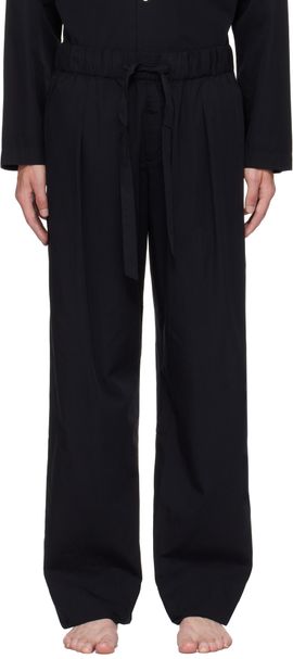 Tekla Tekla Black Striped Poplin Pyjama Pants