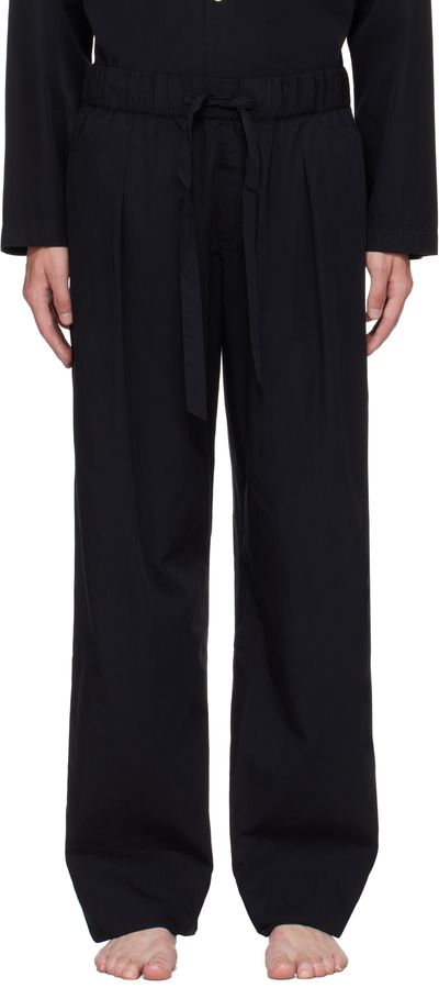 Tekla Tekla Black Striped Poplin Pyjama Pants