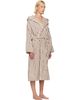 Tekla Tekla Brown & White Terry Hooded Bathrobe - 2