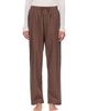 Tekla Tekla Brown Fine Twill Pyjama Pants - 1