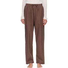Tekla Tekla Brown Fine Twill Pyjama Pants