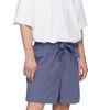 Tekla Tekla Navy & Brown Poplin Pyjama Shorts - 4