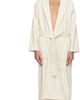 Tekla Tekla Off-White & Beige Terry Classic Bathrobe - 1