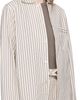 Tekla Tekla Off-White & Brown Poplin Long-Sleeved Pyjama Shirt - 2