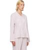 Tekla Tekla Pink Fine Twill Long-Sleeved Pyjama Shirt - 2