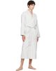 Tekla Tekla White & Blue Terry Classic Bathrobe - 4