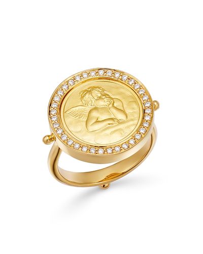 Temple St. Clair Temple St. Clair 18K Yellow Gold Angel Diamond Ring
