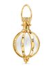 Temple St. Clair Temple St. Clair 18K Yellow Gold Celestial Astrid Crystal & Diamond Amulet Pendant - 1