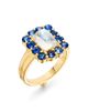 Temple St. Clair Temple St. Clair 18K Yellow Gold Color Theory Moonstone & Blue Sapphire Ring - 1