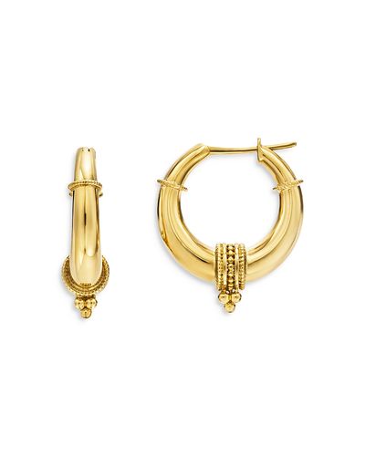 Temple St. Clair Temple St. Clair 18K Yellow Gold Florence86 Beaded Hellenistic Hoop Earrings