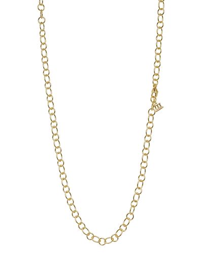 Temple St. Clair Temple St. Clair 18K Yellow Gold Ribbon Chain Necklace, 18