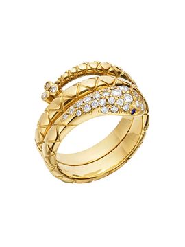Temple St. Clair Women's Double Serpent 18K Yellow Gold & Diamond Ring