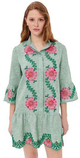 Temptation Positano Temptation Positano Cumino Dress Fuchsia/Oliva