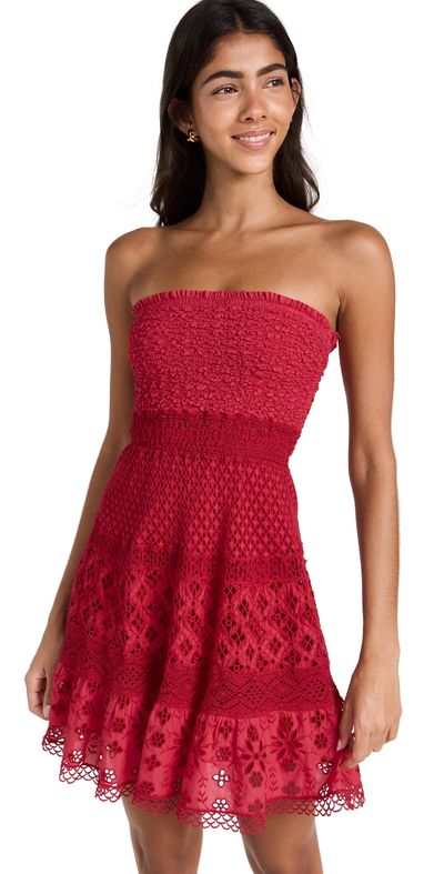 Temptation Positano Temptation Positano Tectite Lace Dress Red L
