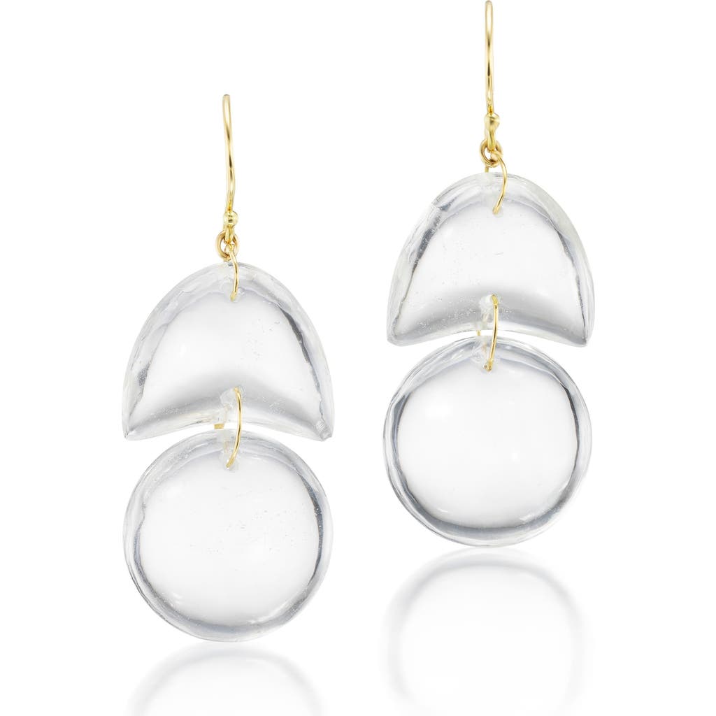 Ten Thousand Things Ten Thousand Things Rock Crystal Tiny Arp Drop Earrings 