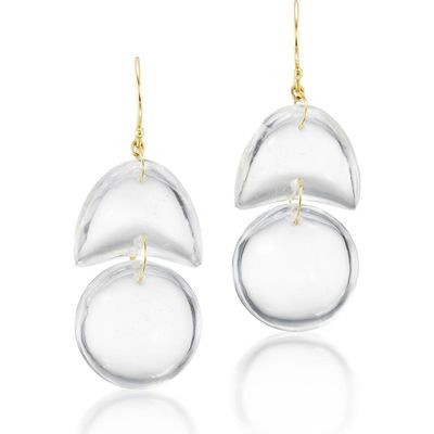 Ten Thousand Things Ten Thousand Things Rock Crystal Tiny Arp Drop Earrings 