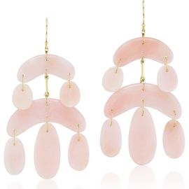 Ten Thousand Things Ten Thousand Things Tiny Pink Opal Chandelier Earrings 